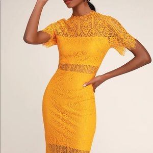 Lulu’s lacy yellow dress